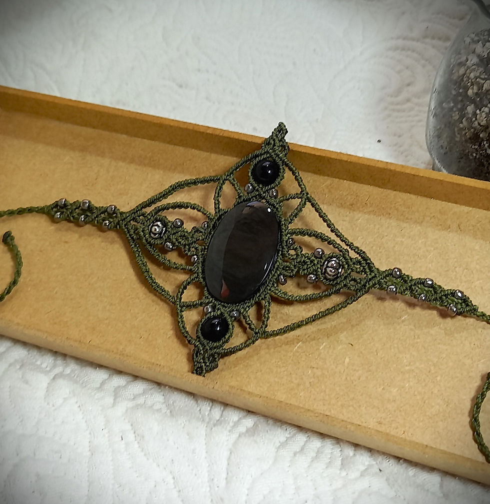 Miniatura: Bracelete de Obsidiana Arco-íris