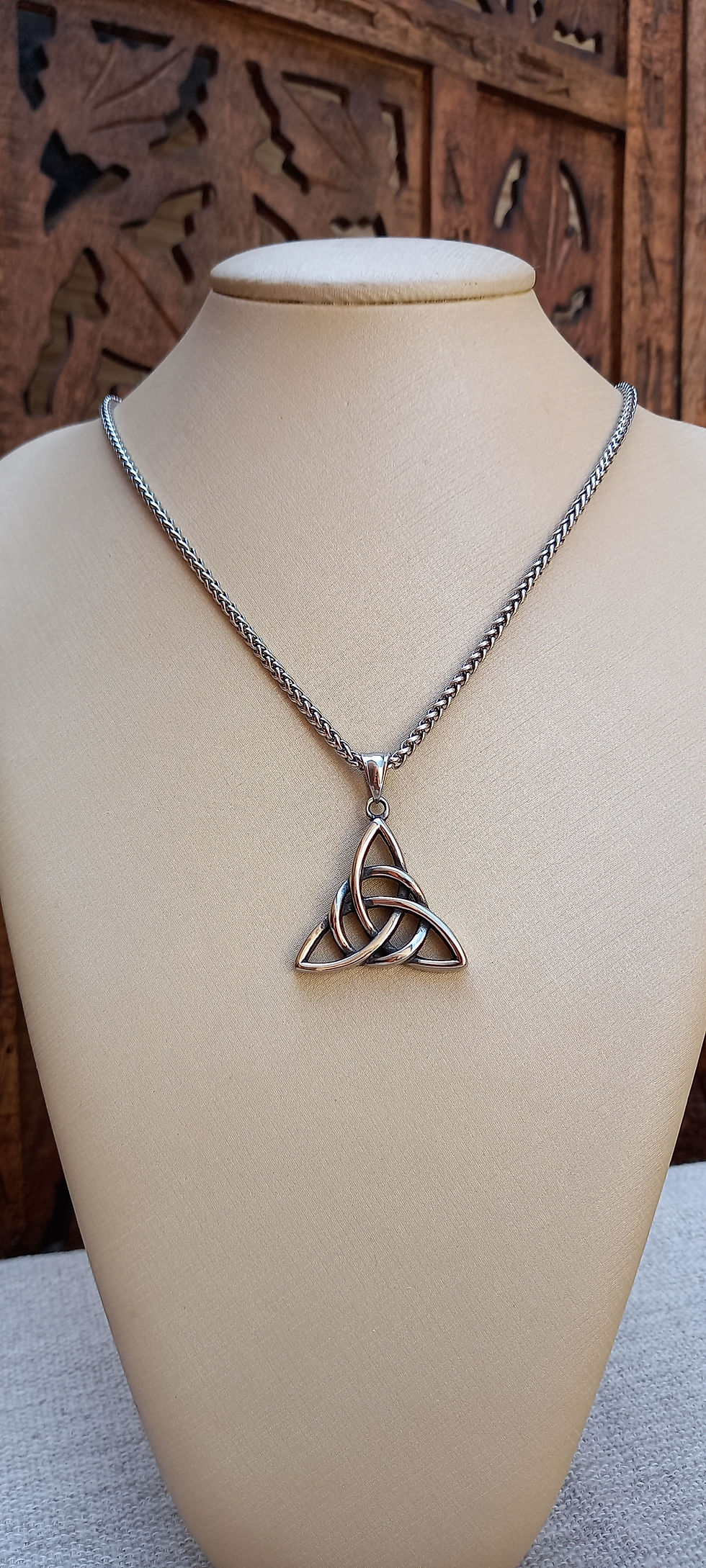 Miniatura: Triquetra - Pingente de aço