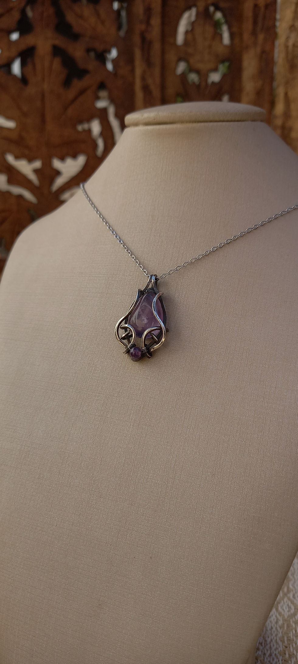 Miniatura: Ametista - Pingente - Prata 950
