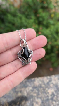 Miniatura: Grimor - Pingente de Prata 950 com Onix