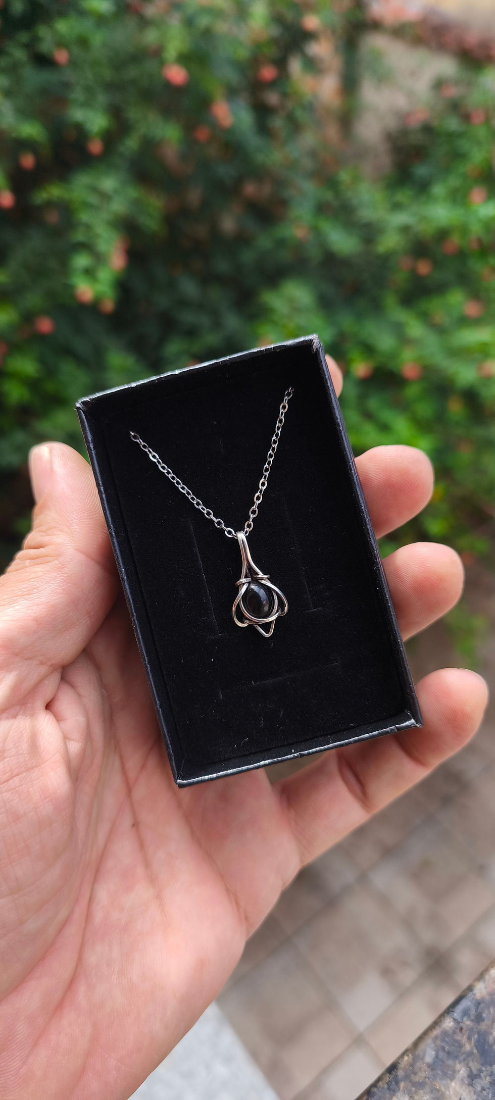 Miniatura: Pingente - Onix - Prata 950