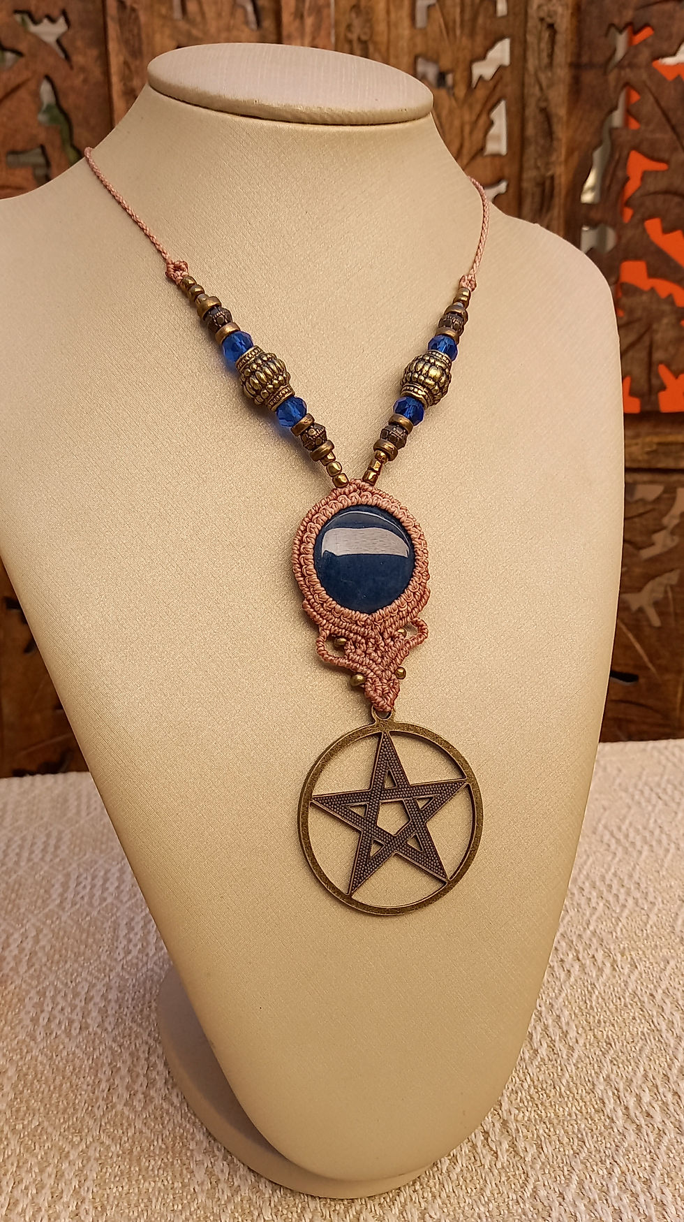 Miniatura: Colar de Lazurita e Pentáculo
