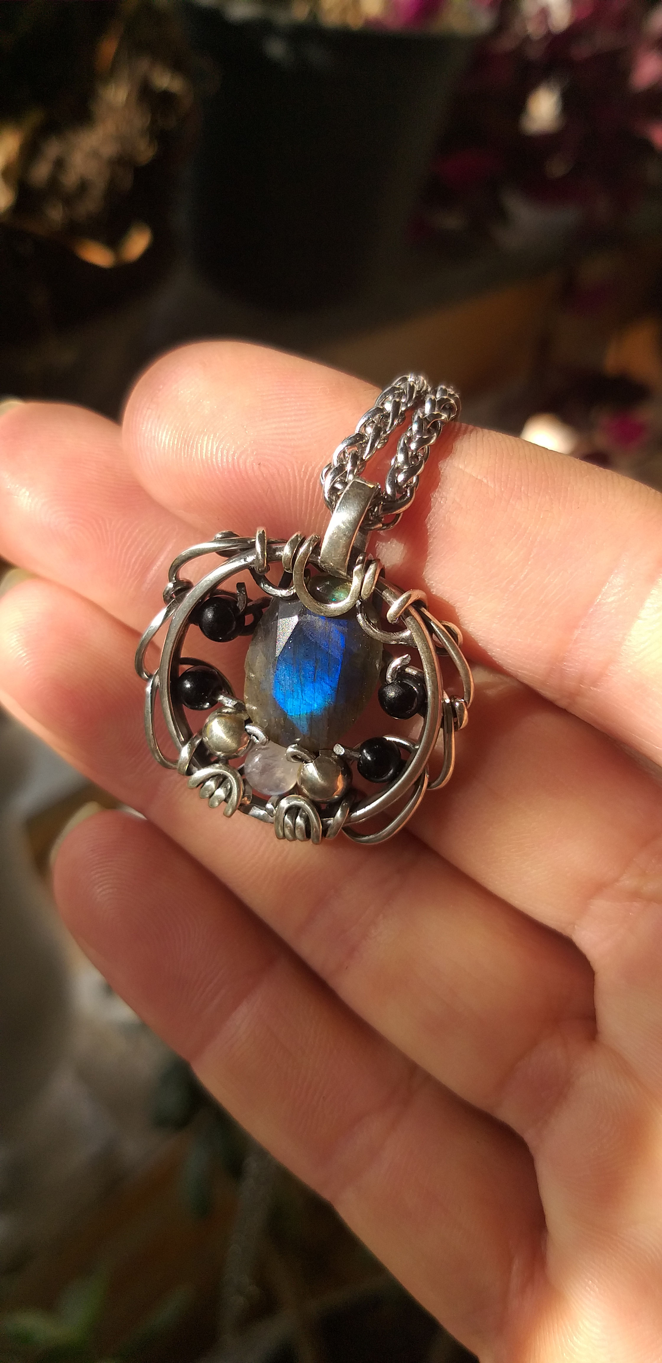 Curari - Labradorita, Opalo, Pedra da Lua e Onix