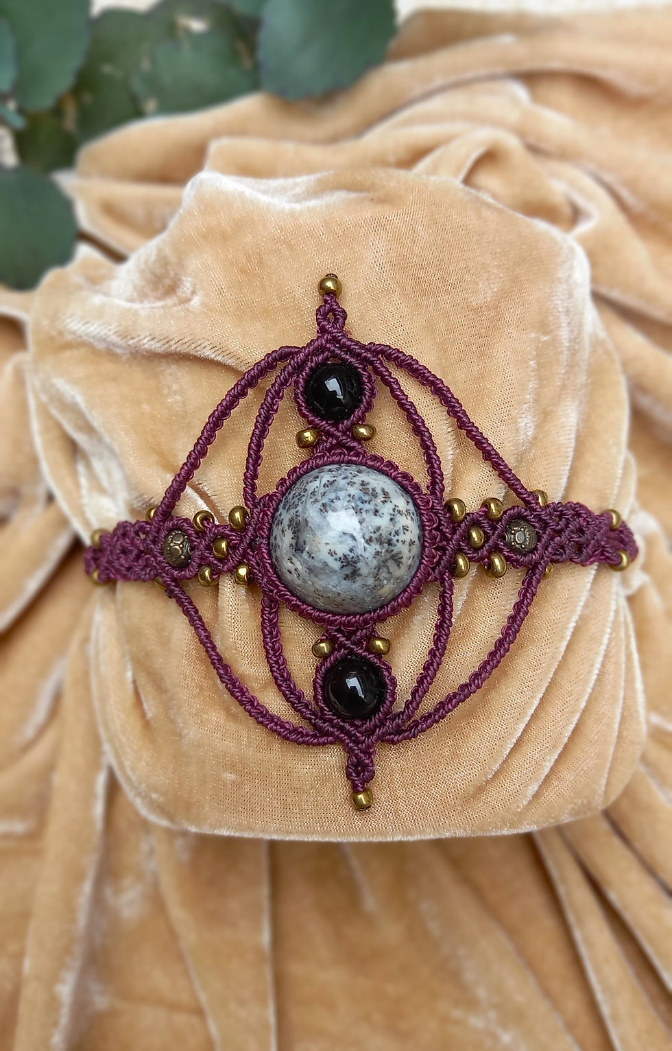 Miniatura: Bracelete de Ágata Dendrita