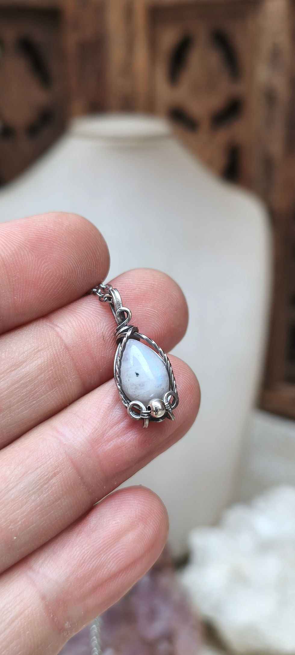 Miniatura: Pingente Pedra da Lua - Prata 950
