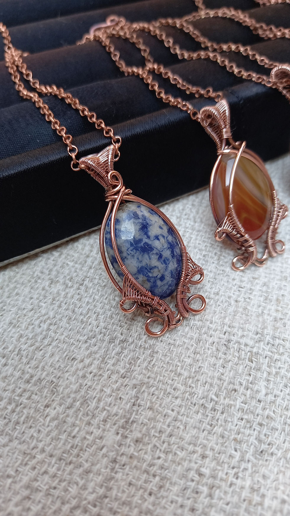 Miniatura: Pingente "Scarleth" - Cobre -  Sodalita