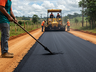 Patos de Minas conclui asfaltamento de estradas rurais e reforça mobilidade no campo