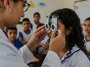 Santa Luzia leva atendimento oftalmológico gratuito a escolas da rede municipal