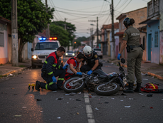 Pirapora registra acidente com criança e adolescente no bairro Industrial