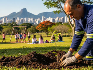 Belo Horizonte inicia programa de plantio de mil mudas em parques municipais e fortalece conexão verde-urbana