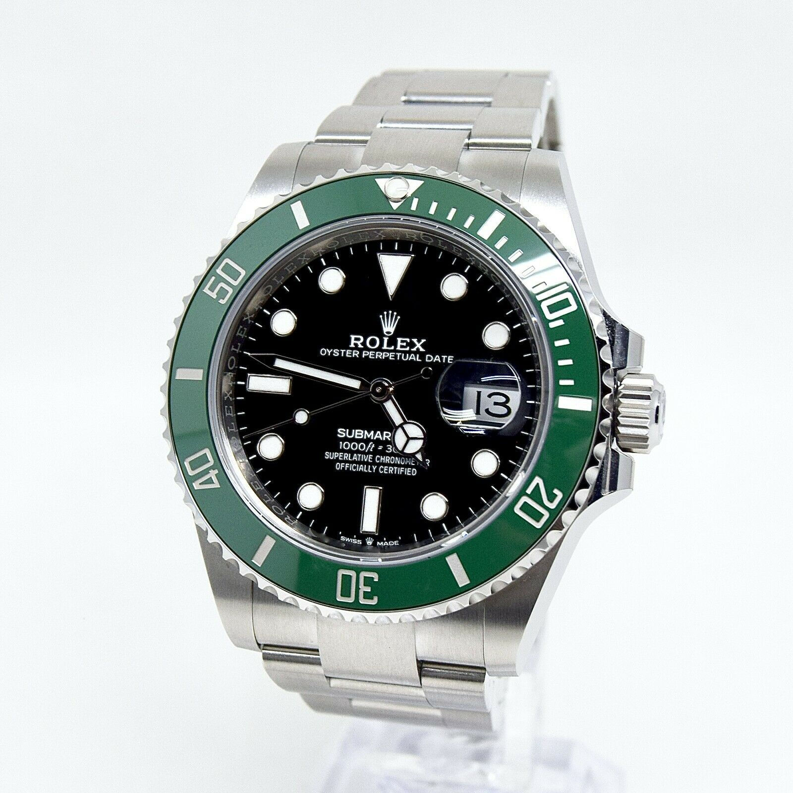 .Rolex Submariner 126610LV Kermit with box and papers brand new 41mm