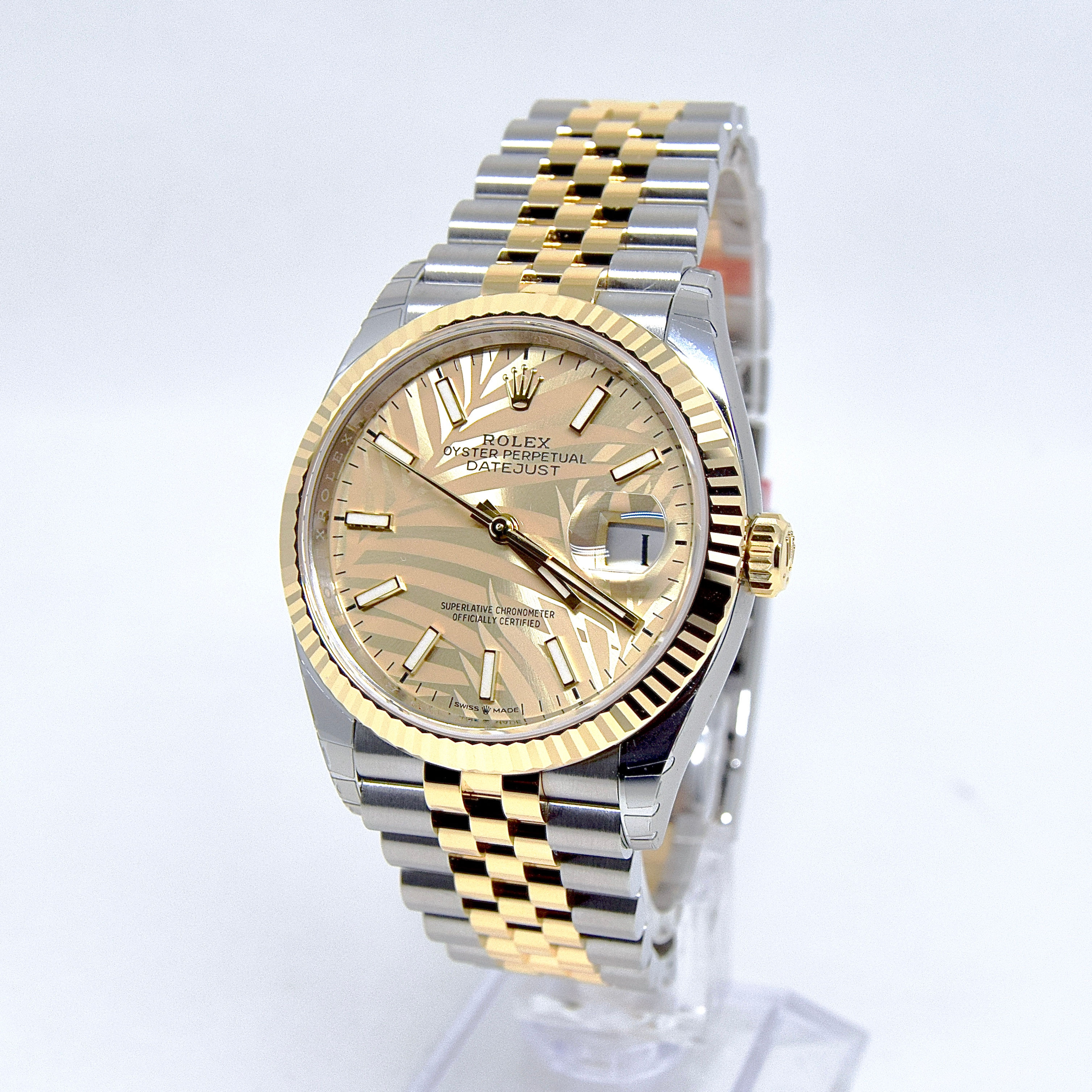 Rolex Datejust 126233 Palm Dial Box and Papers 2022 NEW/UNWORN