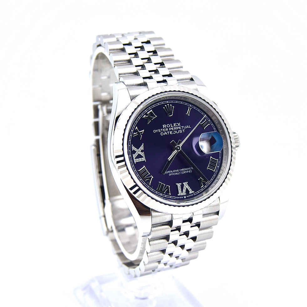 Thumbnail: Rolex Datejust 126234 Purple Diamond Dial Box and Papers 2023 NEW/UNWORN