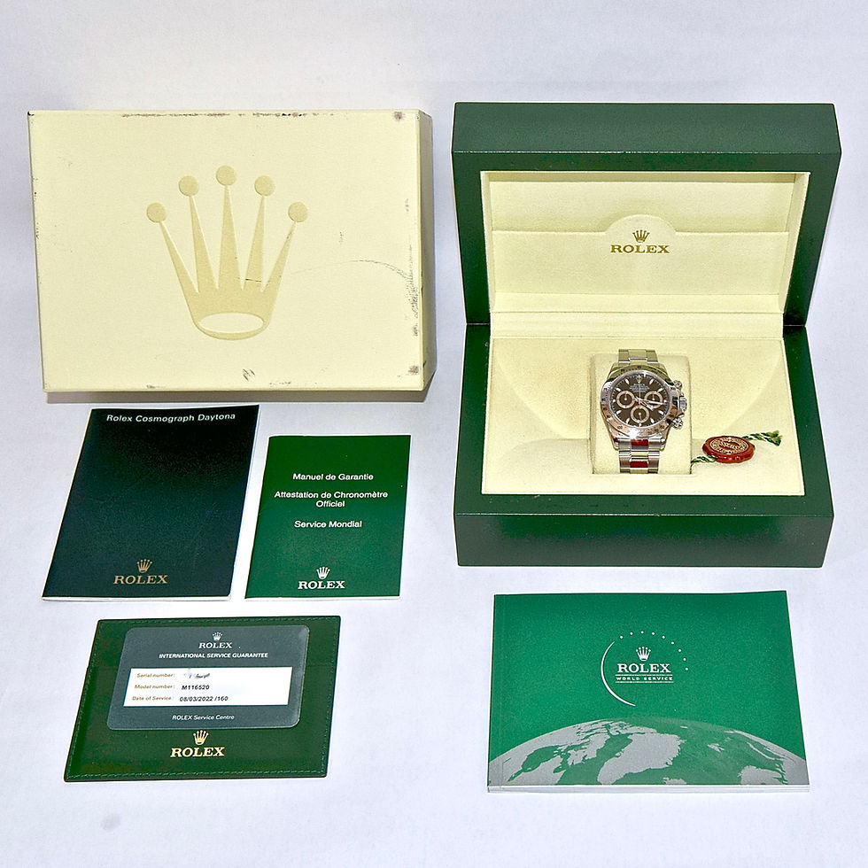 Μικρογραφία: Rolex Cosmograph Daytona 116520 Box and Rolex Service Papers 2022