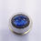 Miniatura: ANEL DE PRATA COM PEDRA AZUL BRIOLET