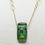 Thumbnail: Paula Radke's Vivid Dichroic Glass In Green and Aqua Blue