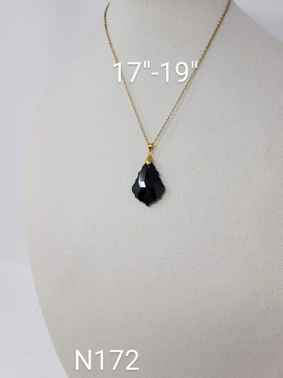 Thumbnail: Beautiful Swarovski Black Crystal