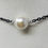 Thumbnail: Bold Contrast: Oversized Pearl on Black Chain