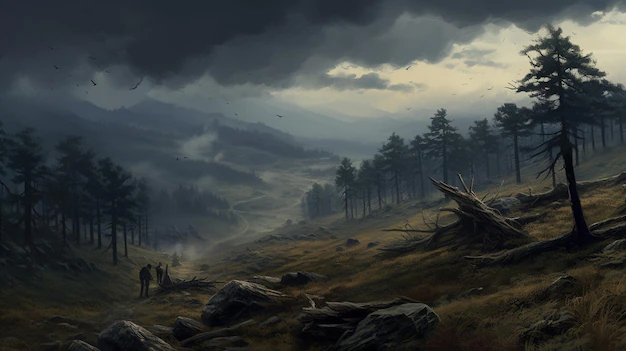 there-is-man-walking-hill-with-forest-ba
