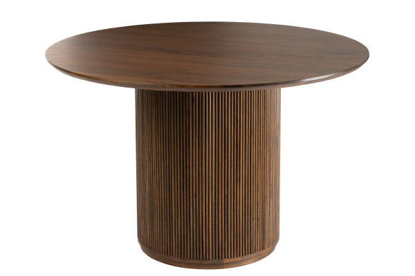 Thumbnail: eettafel mangohout donkerbruin