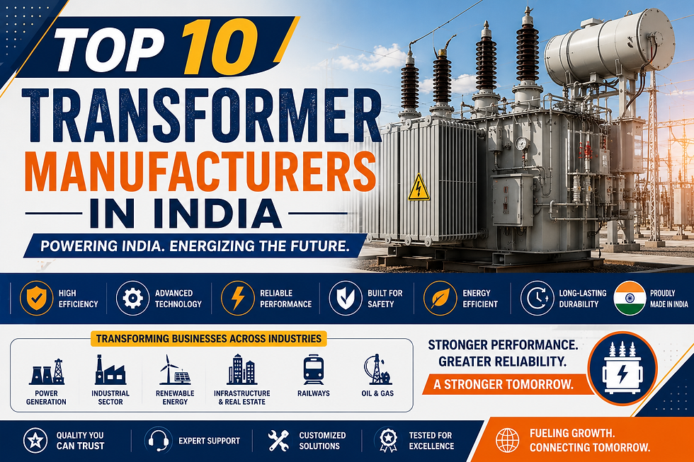 Top 10 Transformer Manufacturers in India