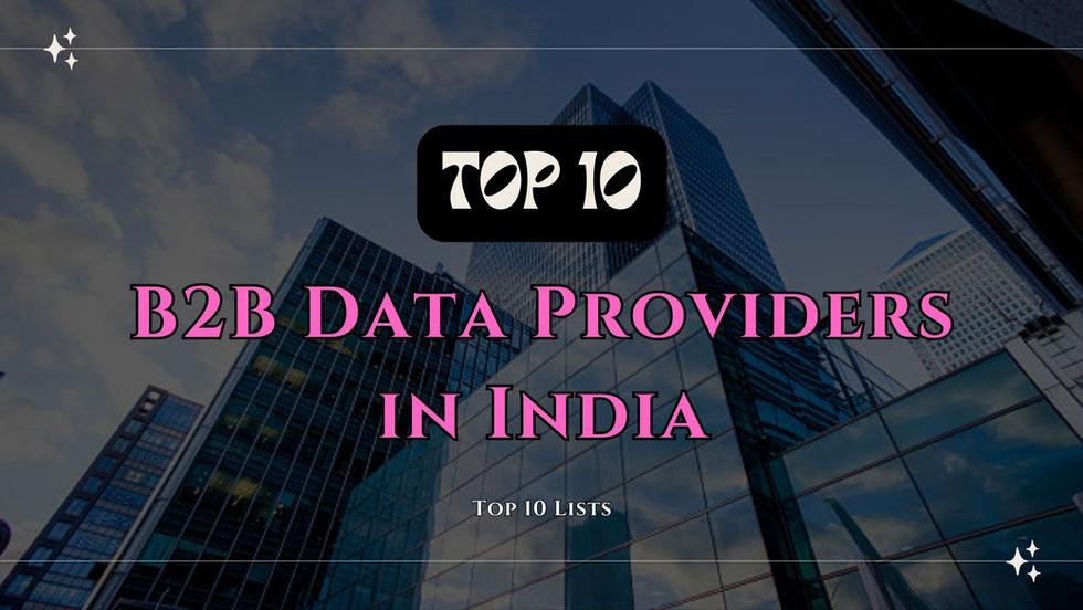 Top 10 B2B Database Providers in India