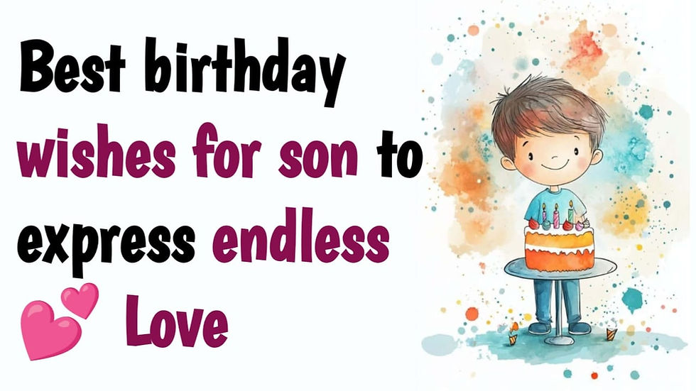 Thumbnail with text best birthday wishes for son