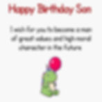 HAPPY BIRTHDAY SON WISHES QUOTE