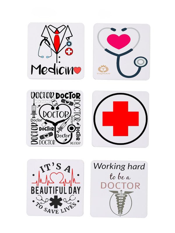 printed wooden coaster set