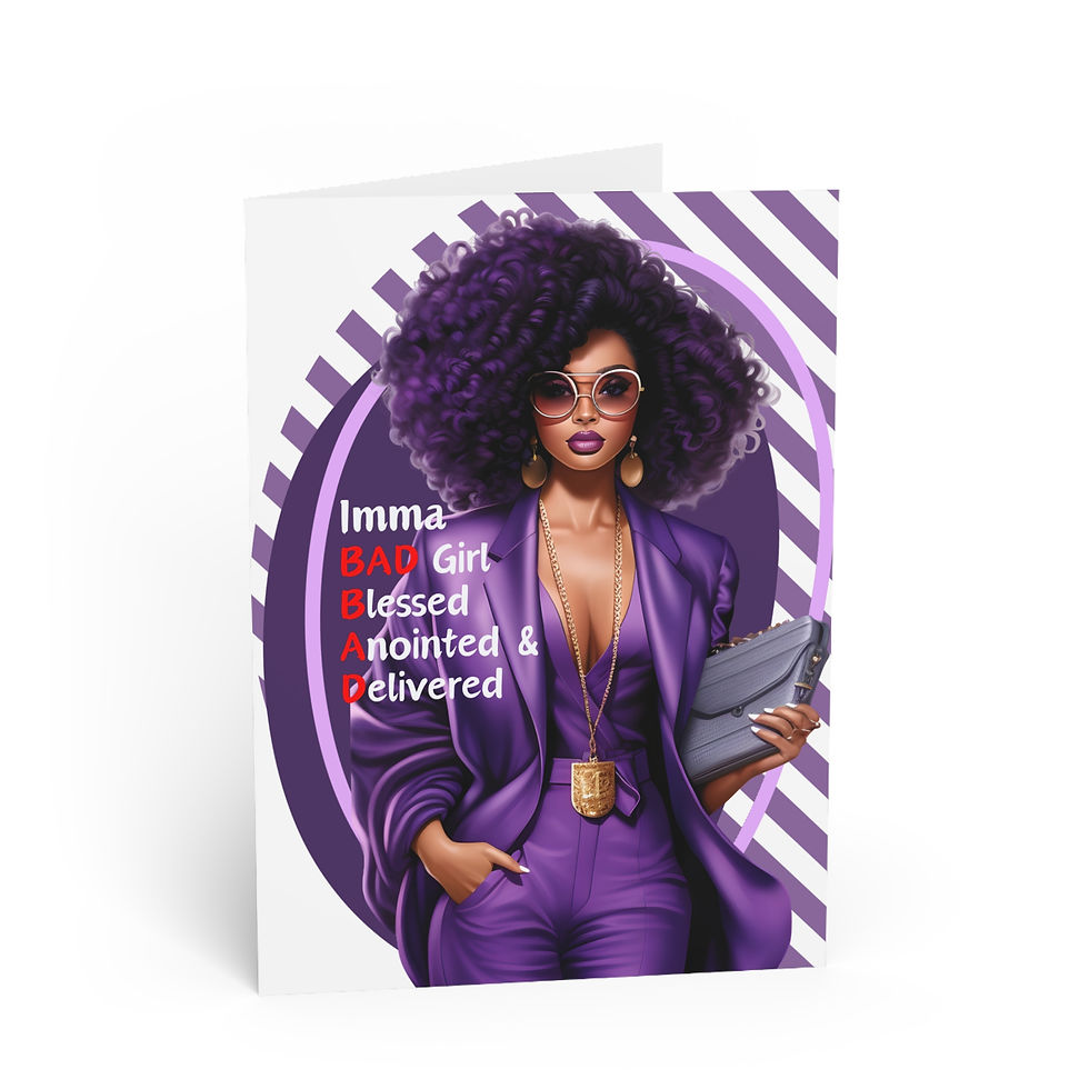 Thumbnail: Imma a Bad Girl Greeting Card