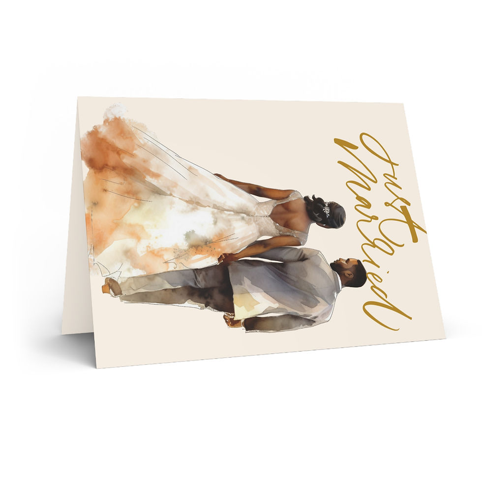 Thumbnail: Just Married Greeting Card