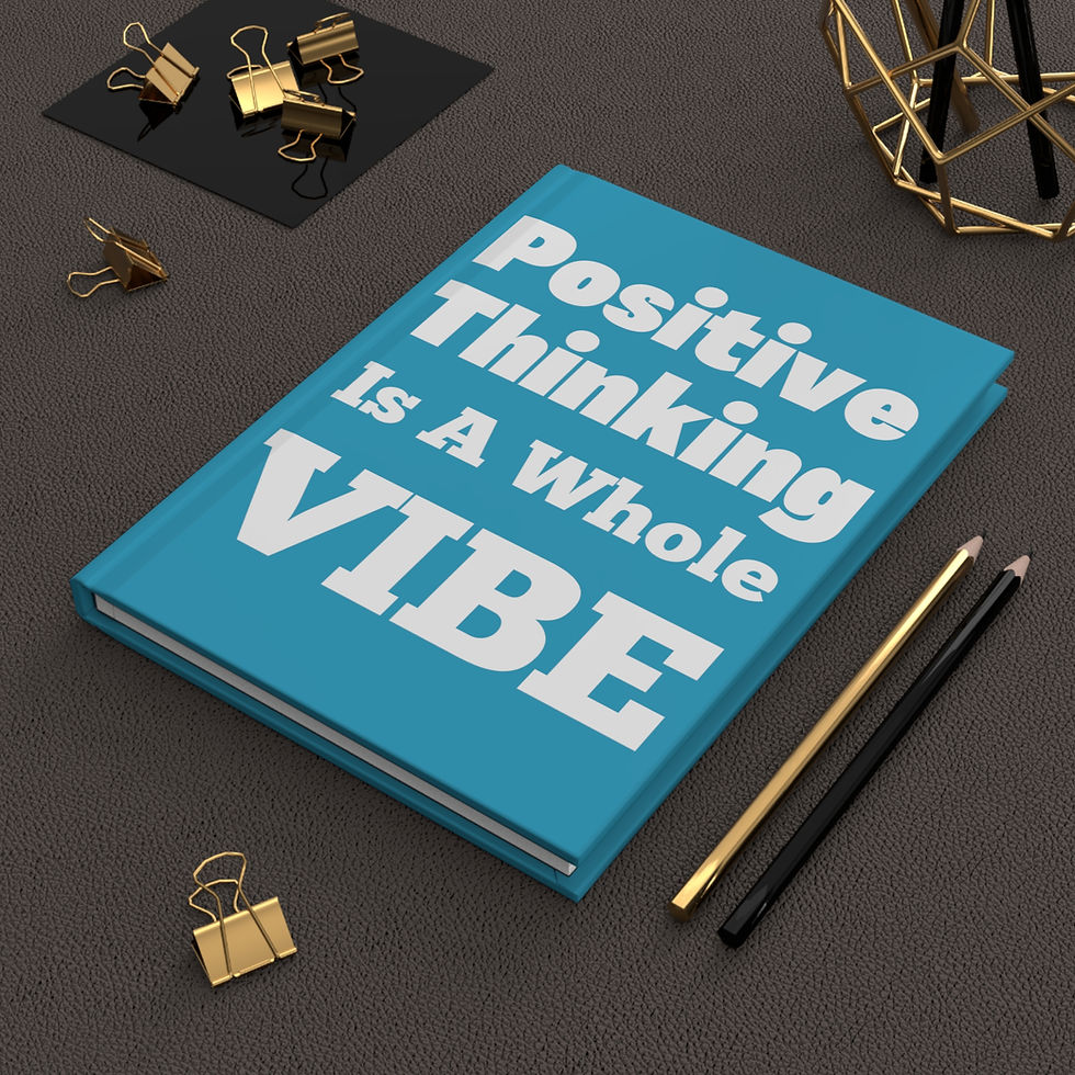 Thumbnail: Positive Thinking is A Whole Vibe Hardcover Matte Journal
