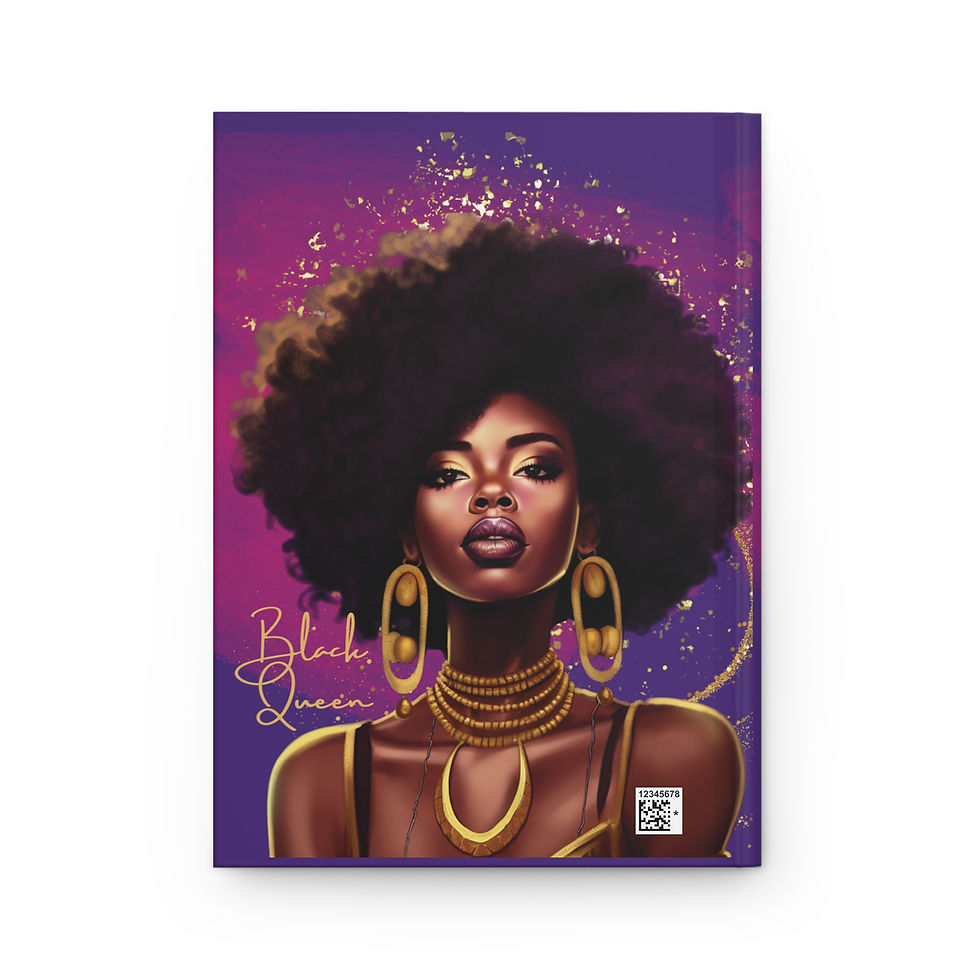 Thumbnail: Black Queen Matte Hardcover Journal