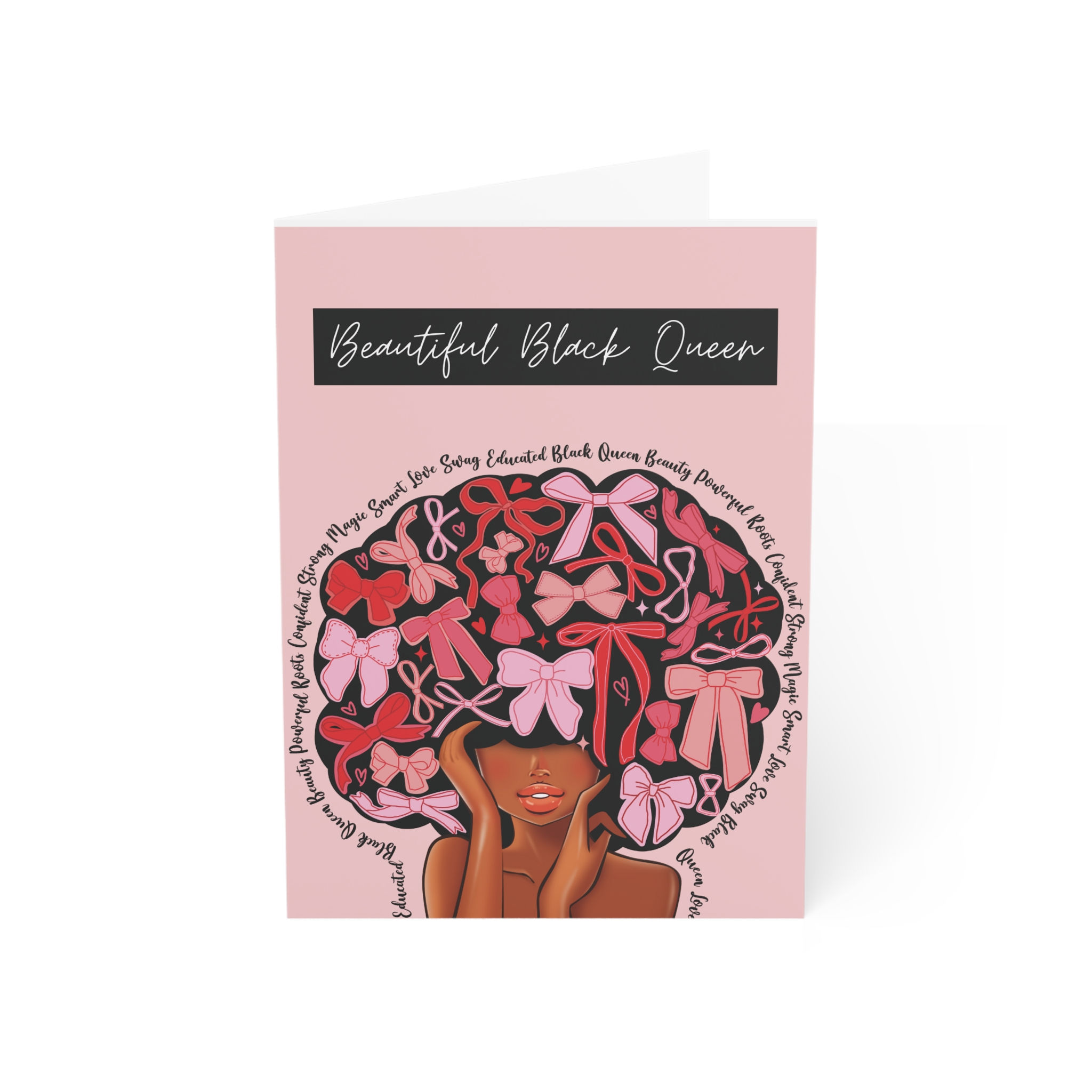 Beautiful Black Queen Greeting Card 
