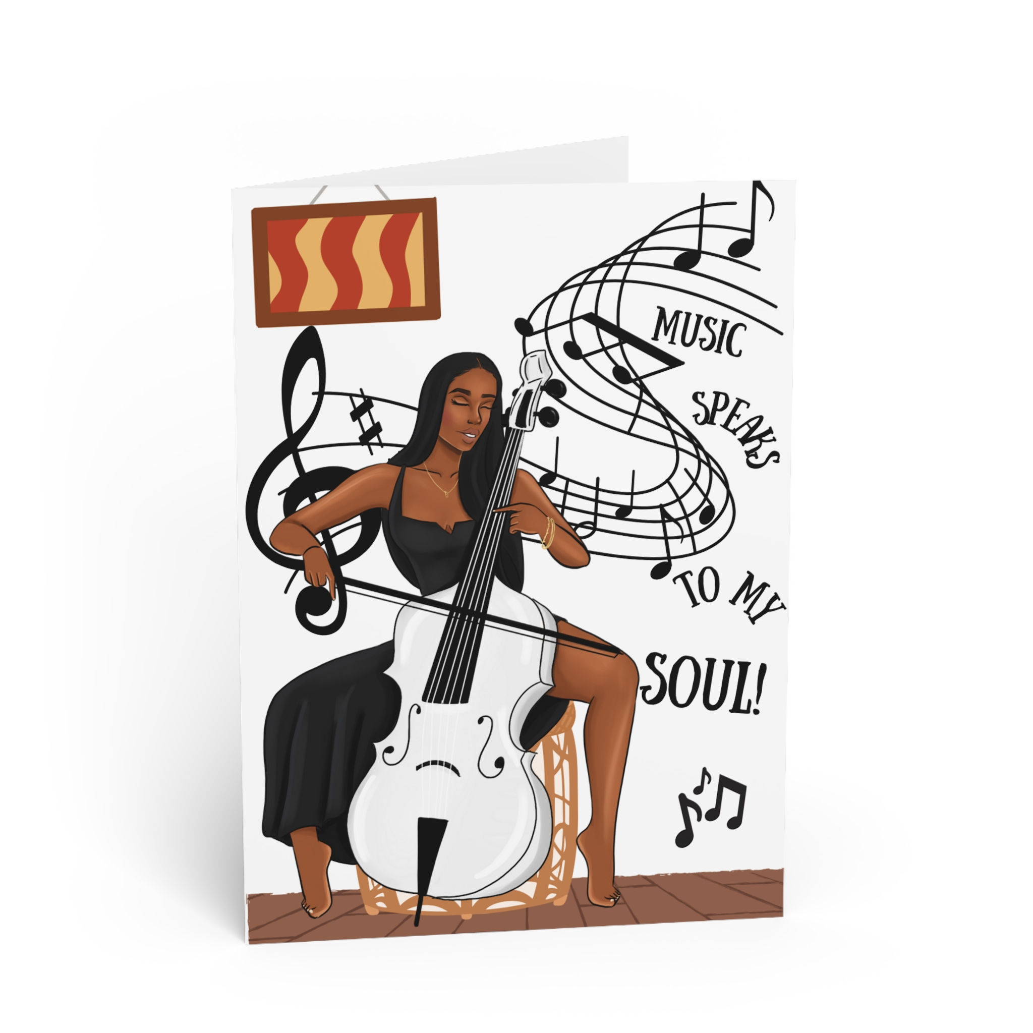Music Speaks To My Soul Greeting Card