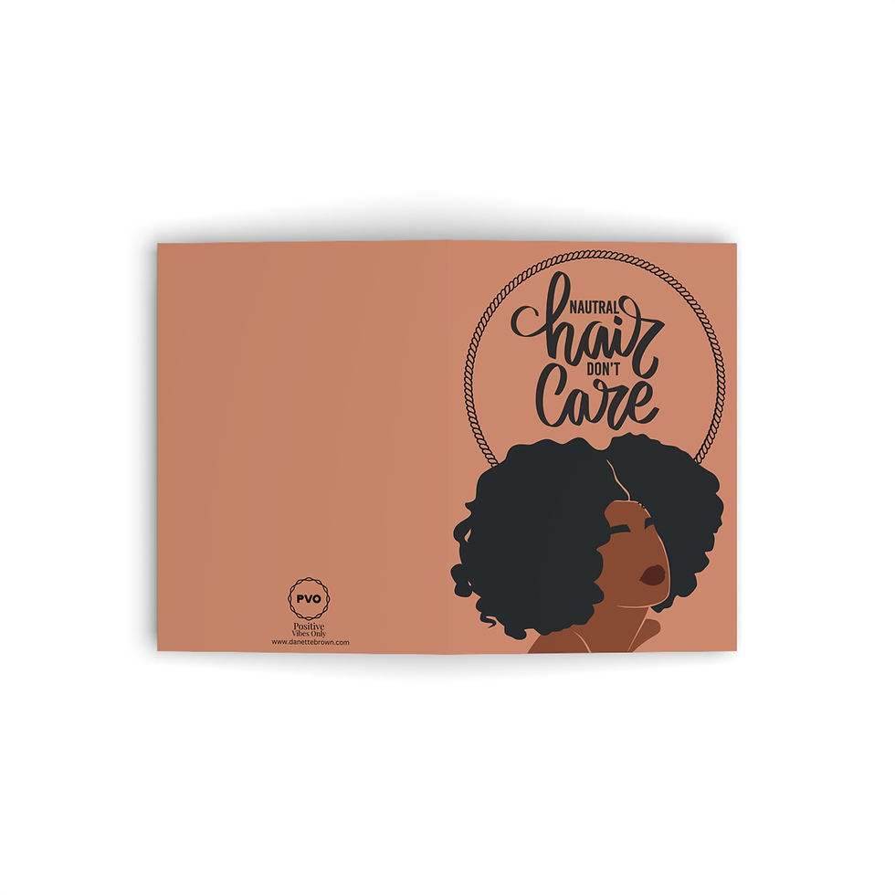 Thumbnail: Natural Hair Don’t Care Greeting Card