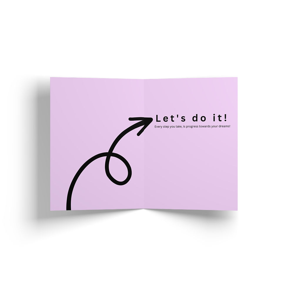 Thumbnail: Reminder Work For Your Dreams Greeting Card