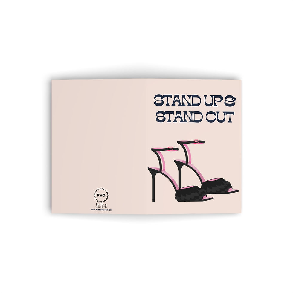 Thumbnail: Stand Up and Stand Out Greeting Card