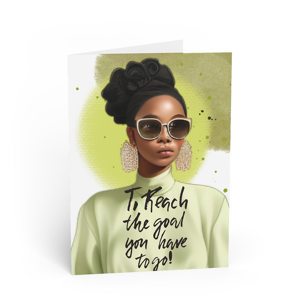 Reach The Goal Greeting Card