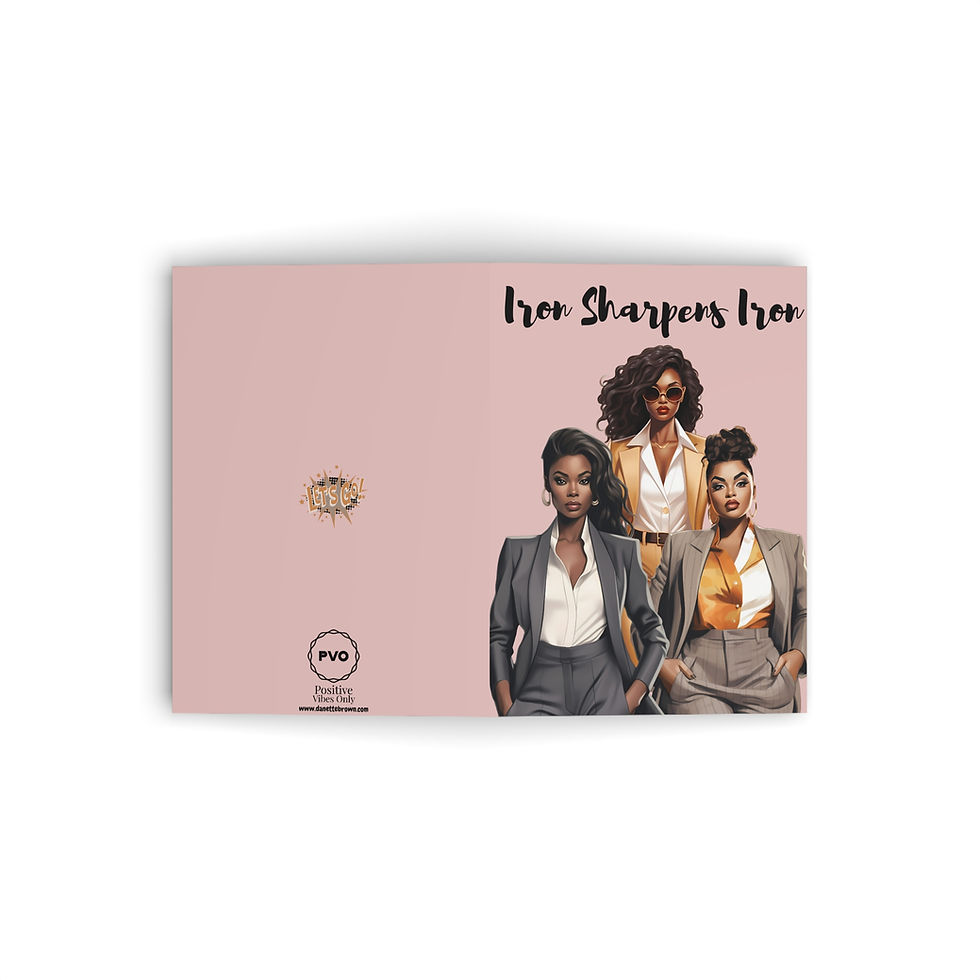 Thumbnail: Iron Sharpen Iron Greeting Card