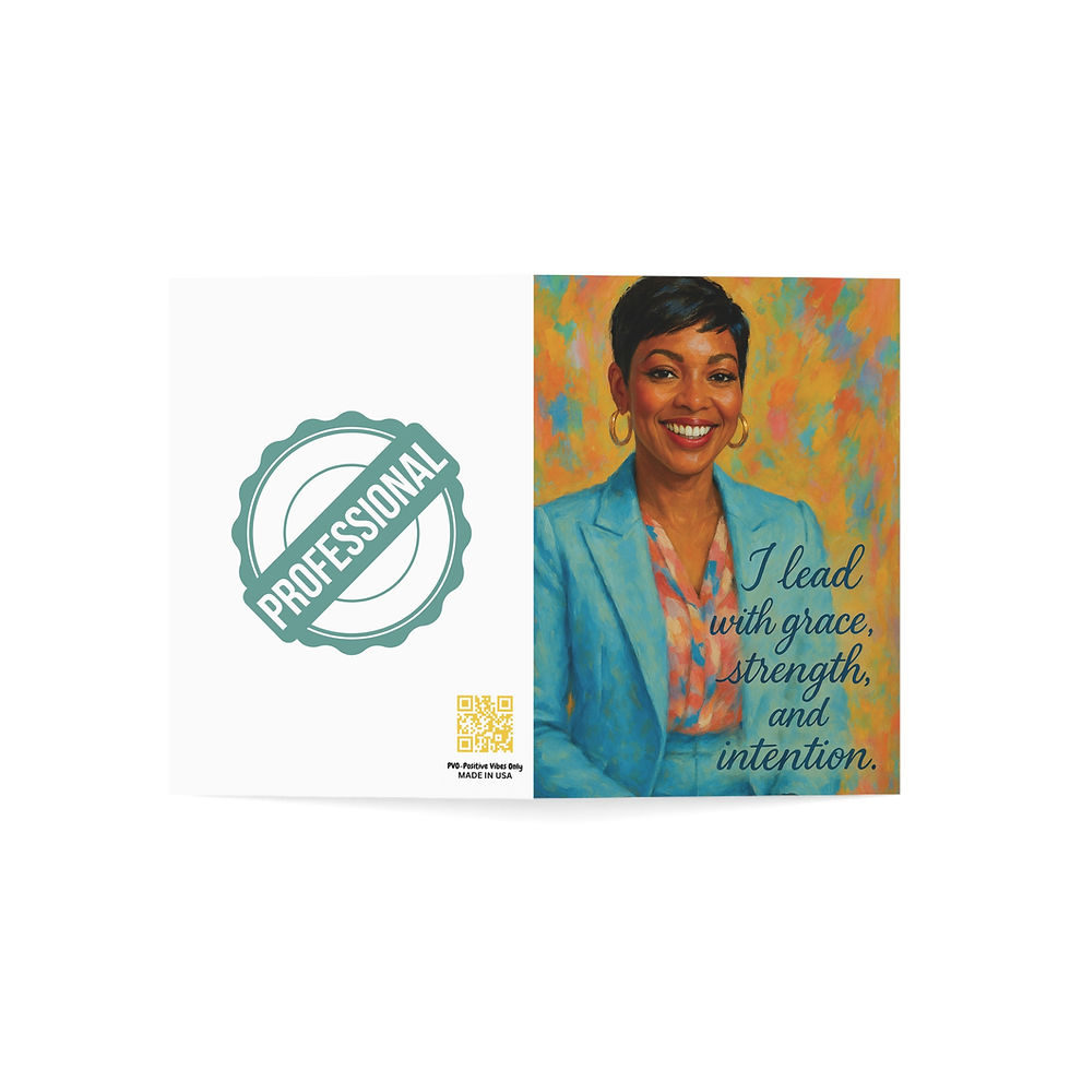 Thumbnail: I Lead With Grace Professional Greeting Card 