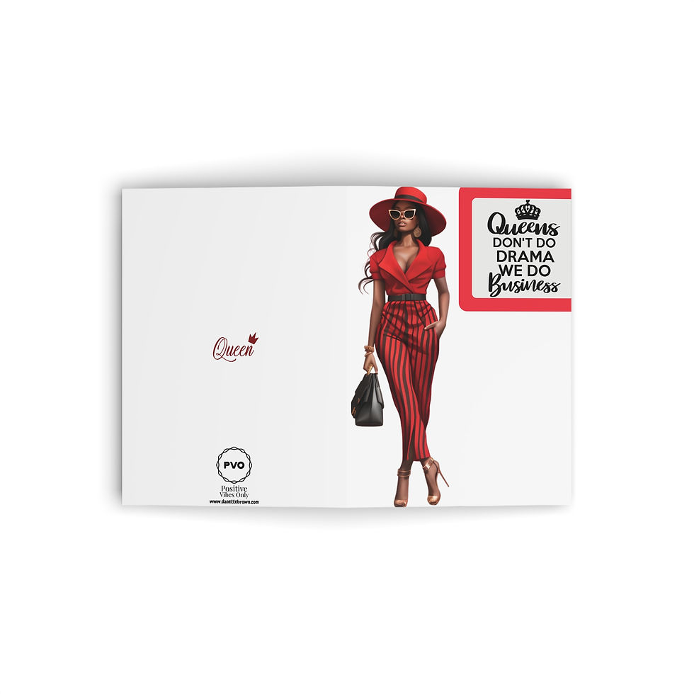 Thumbnail: Queens Don't Do Drama Greeting Card