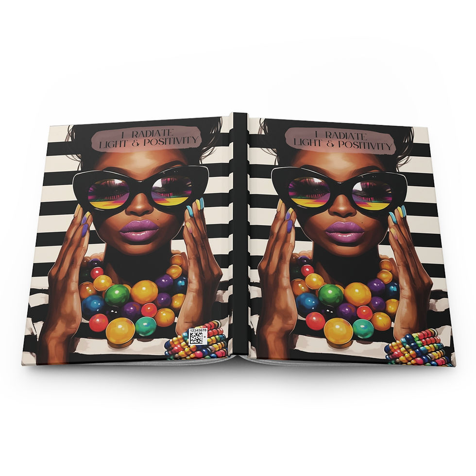 Thumbnail: Radiate Light & Positive Hardcover Matte Journal 