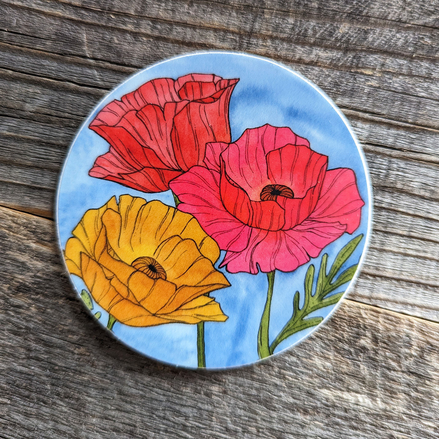 Poppy Sticker