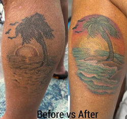 Palm Tree Beach Scene Rework