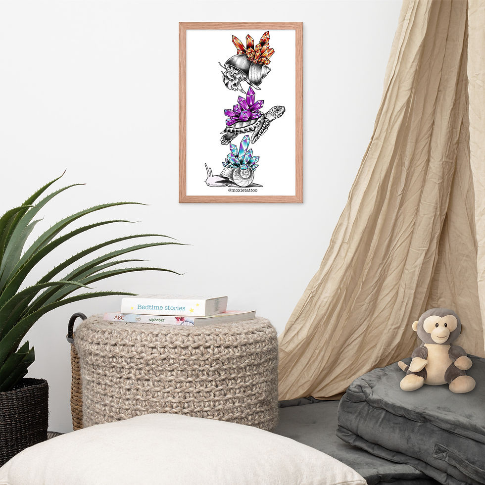 Thumbnail: Crystal Houses Framed poster