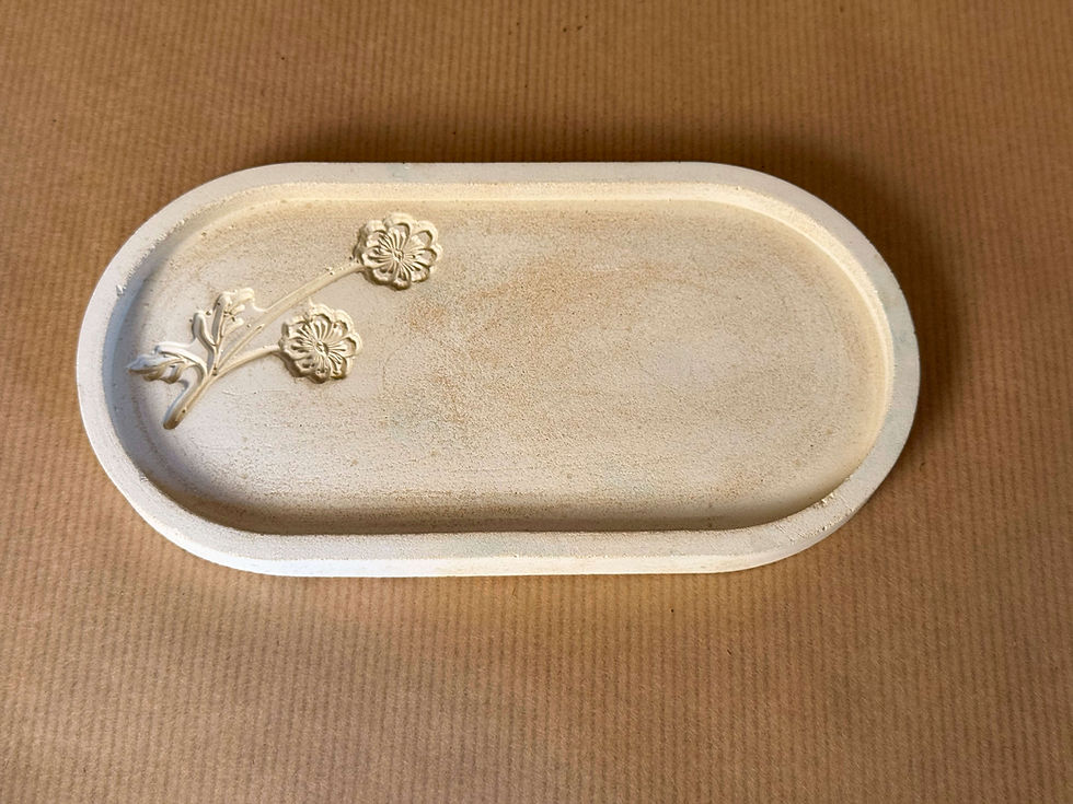 תמונה ממוזערת: מגש אליפסה פרח