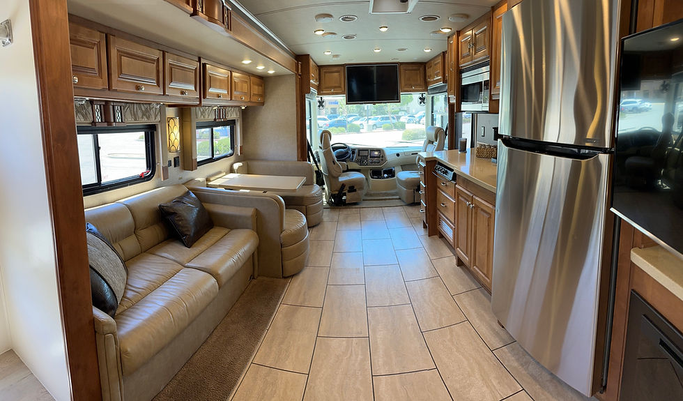 interior layout of Allegro Motorhome vehicle rental