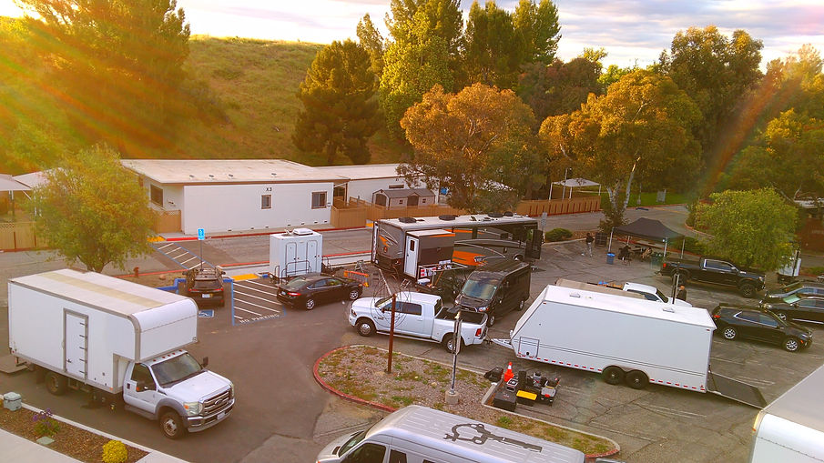 ariel photo of jobsite on college campus