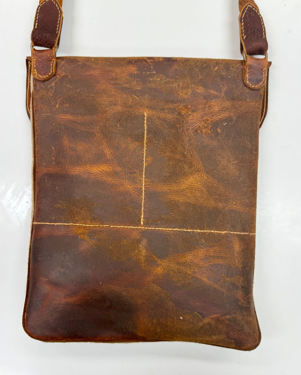 Thumbnail: Waxed Hemp with Pieced Oil Tan Flap